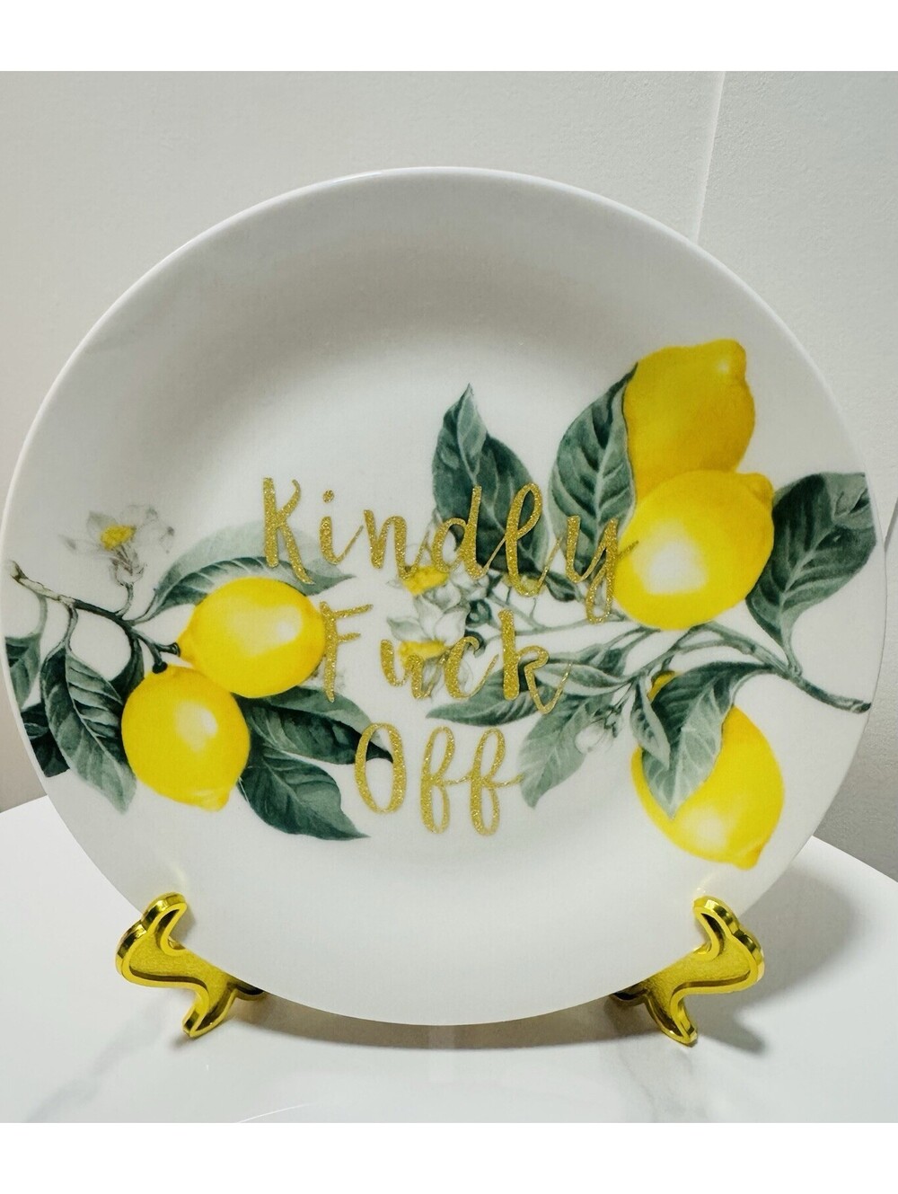 Handmade Novelty Humor Funny Gift Ceramic Collector Plate Unique